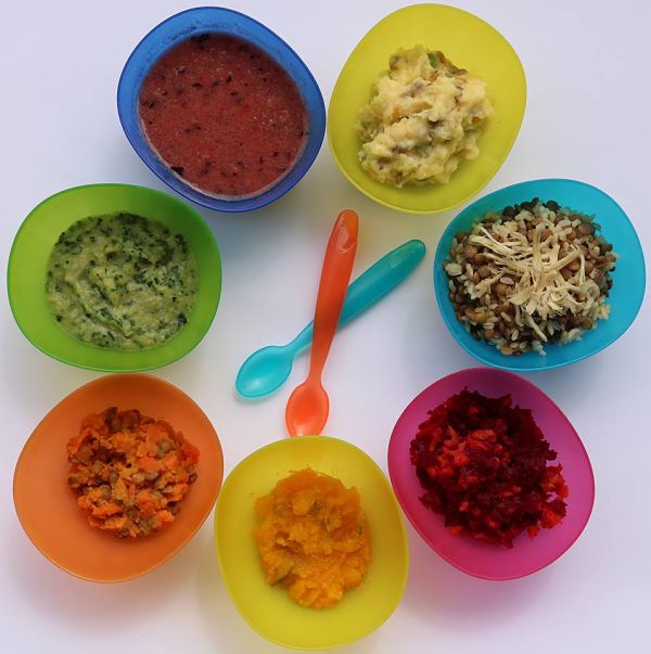 Nutriendo mi Bebé  ¡Platos coloridos para los niños!